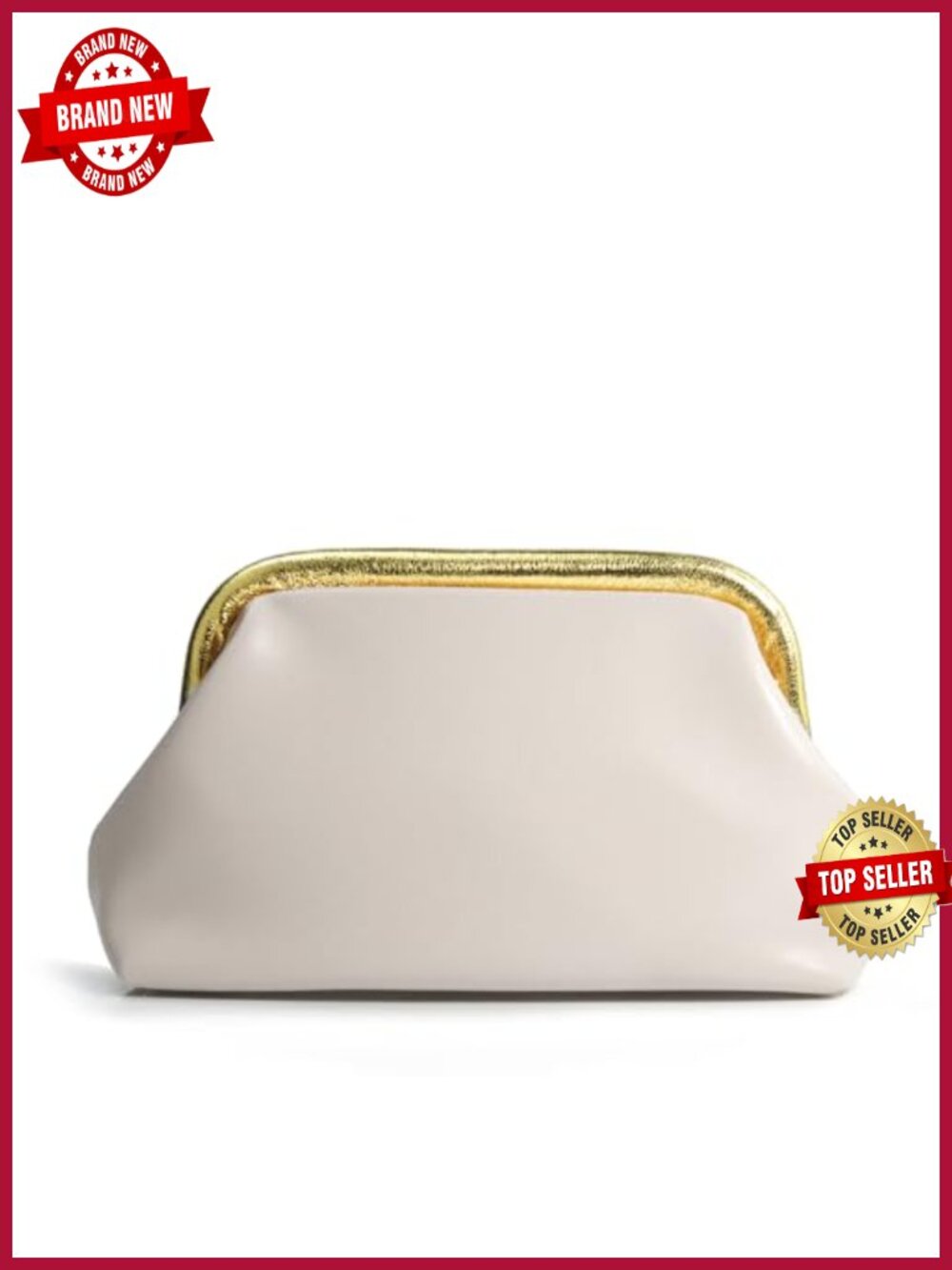 Evening Clutch Purse Detachable Chain Strap Faux Leather Shoulder Bag Party
